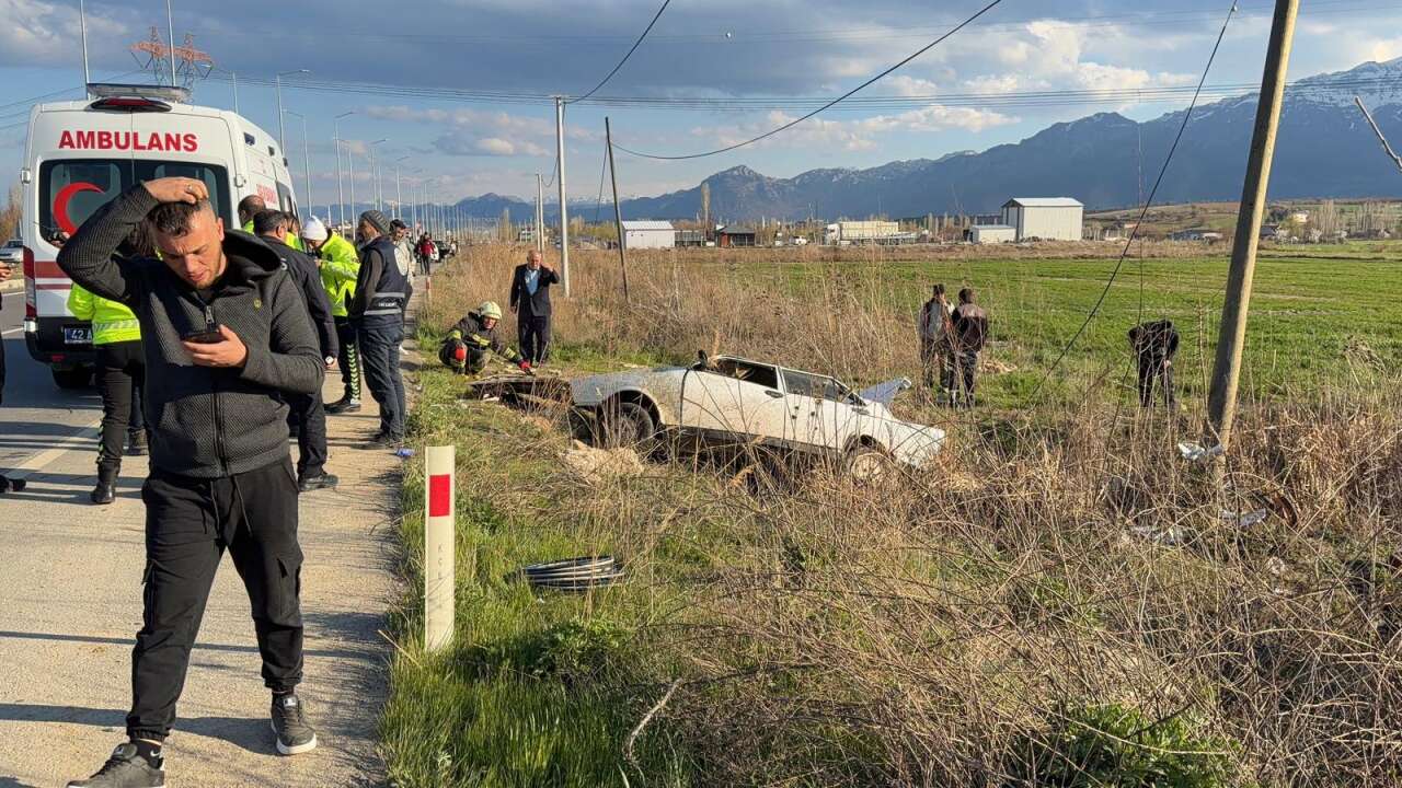 Konya’da otomobil bu hale geldi! 1 ölü, 1 yaralı var 10